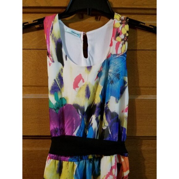 MAURICES Size S Small Long Maxi Dress Sundress Sleeveless Modest Floral Womens - Picture 2 of 7